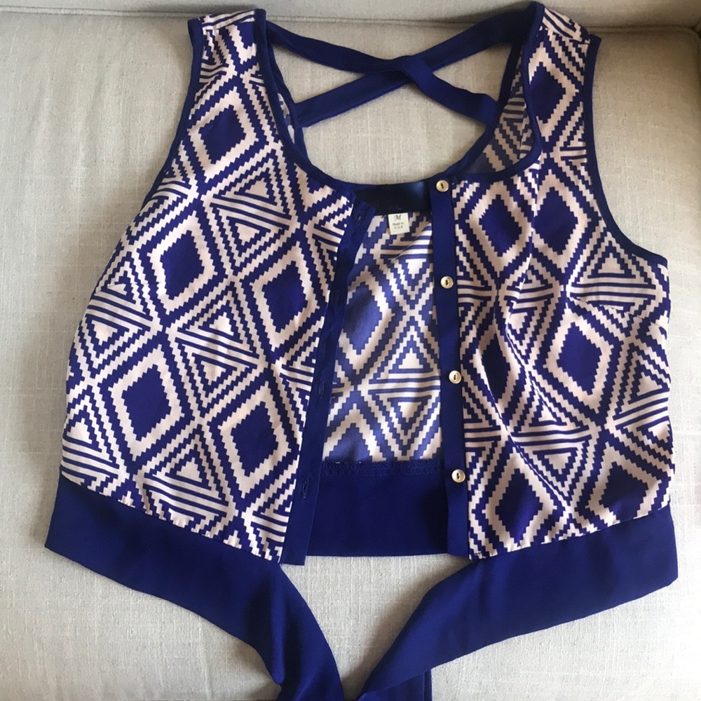 Cropped Tank Blouse
